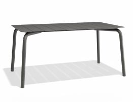 Roku Dining Table 160cm - Outdoor - Matte Charcoal