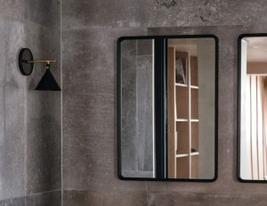Norm Wall Mirror Rectangular in White by Norm Architects for Menu
