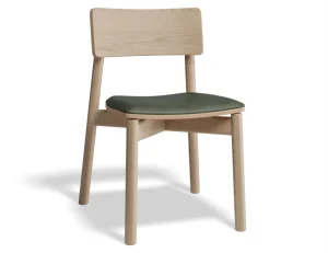 Andi Wooden Dining Chair Natural Ash Upholstered Seat