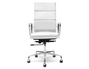 Iconic Soft Pad High Back Office Chair - White Leather