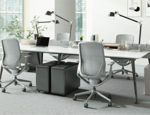 Gravity Ergo Office Chair Light Grey Frame with Light Grey Mesh